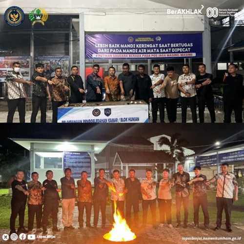 Razia Rutin Digelar Lapas Binjai untuk Menjaga Kondusivitas Lingkungan Pemasyarakatan