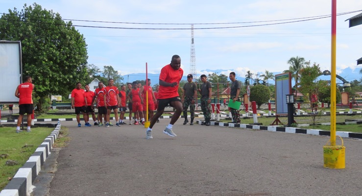 Kodim 1710/Mimika Selenggarakan Tes Kesamaptaan Jasmani Tahap II untuk Menjamin Kebugaran Prajurit